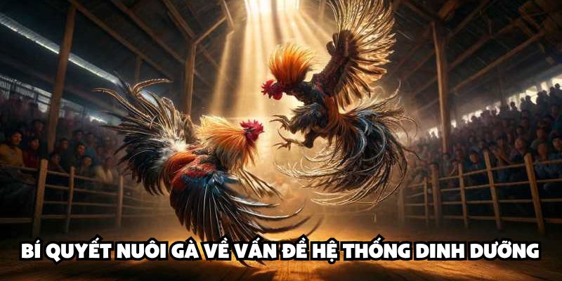 Bí quyết nuôi gà về vấn đề hệ thống dinh dưỡng